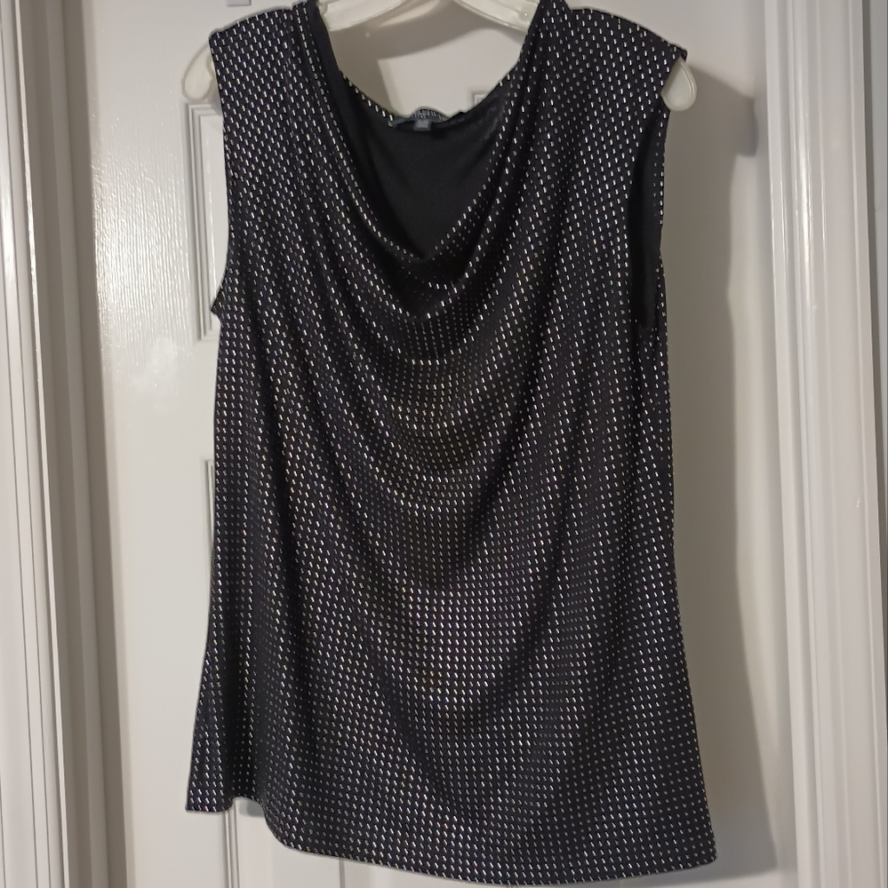 Jones NY black sleeveless evening wear top XL - Picture 1 of 8
